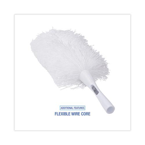 MicroFeather Duster, Microfiber Feathers, Washable, 23", White. Picture 3