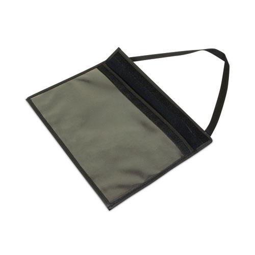 1-Pocket Shop Ticket Holder w/Strap and Black Stitching, 75-Sheet, 9 x 12. Picture 4