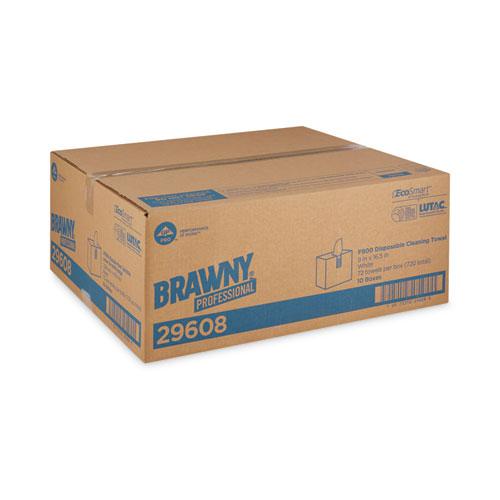 FLAX 900 Heavy Duty Cloths, 9 x 16.5, White, 72/Box, 10 Box/Carton. Picture 3