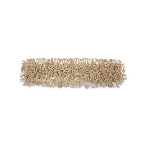 Industrial Dust Mop Head, Washable, Hygrade Cotton, 36w x 5d, White. Picture 1