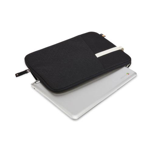 Ibira Laptop Sleeve, Fits Devices Up to 11.6", Polyester, 12.6 x 1.2 x 9.4, Black. Picture 4