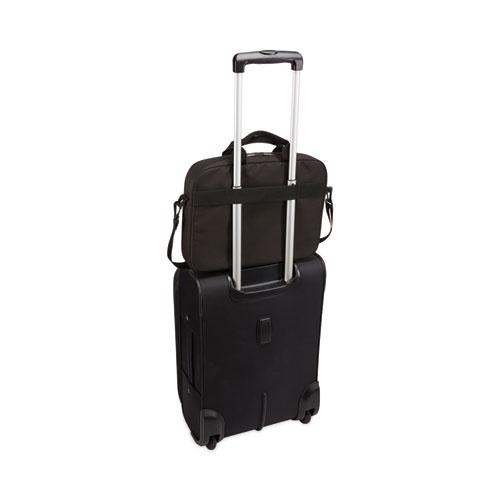 Advantage Laptop Attache, Fits Devices Up to 15.6", Polyester, 16.1 x 2.8 x 13.8, Black. Picture 6