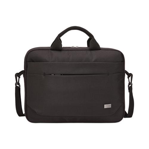 Advantage Laptop Attache, Fits Devices Up to 15.6", Polyester, 16.1 x 2.8 x 13.8, Black. Picture 1