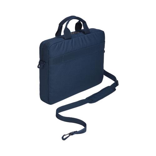 Advantage Laptop Attache, Fits Devices Up to 14", Polyester, 14.6 x 2.8 x 13, Dark Blue. Picture 4