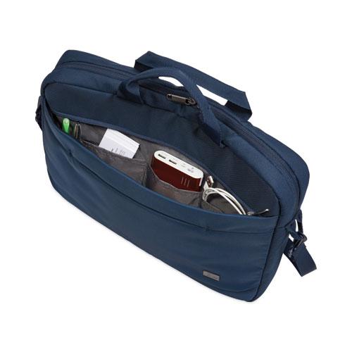 Advantage Laptop Attache, Fits Devices Up to 14", Polyester, 14.6 x 2.8 x 13, Dark Blue. Picture 3