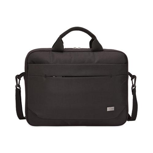Advantage Laptop Attache, Fits Devices Up to 14", Polyester, 14.6 x 2.8 x 13, Black. Picture 1