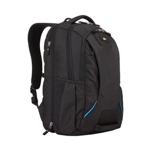 Checkpoint Friendly Backpack, Fits Devices Up to 15.6", Polyester, 2.76 x 13.39 x 19.69, Black. Picture 2