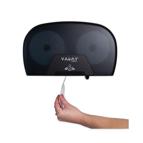 Morsoft Plastic Small Core Tissue Dispenser, 5.4 x 8.51 x 13.55, Black. Picture 4