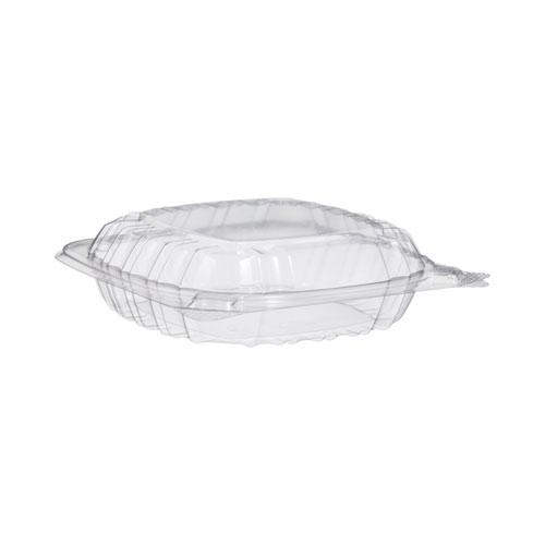 ClearSeal Hinged-Lid Plastic Containers, Sandwich Container, 13.8 oz, 5.4 x 5.3 x 2.6, Clear, Plastic, 500/Carton. Picture 2