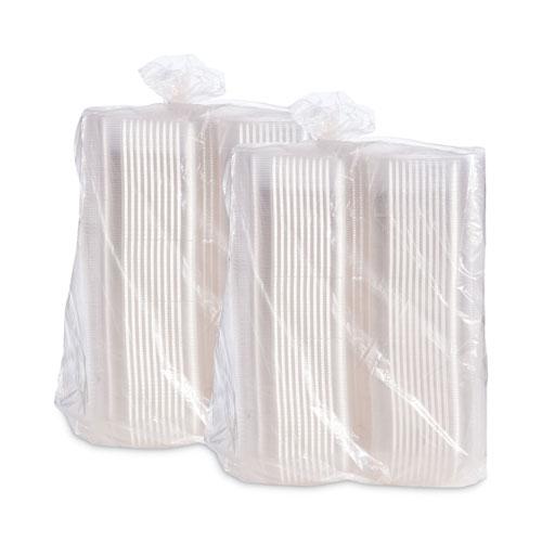 StayLock Clear Hinged Lid Containers, 5.4 x 9 x 3.5, Clear, Plastic, 250/Carton. Picture 4