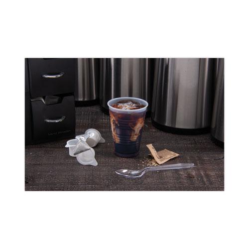 High-Impact Polystyrene Cold Cups, 7 oz, Translucent, 100 Cups/Sleeve, 25 Sleeves/Carton. Picture 6
