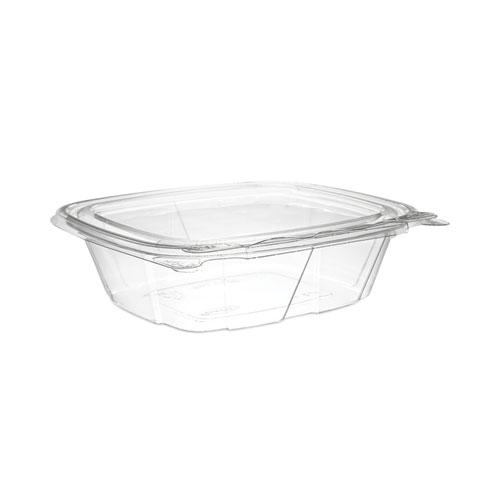 ClearPac SafeSeal Tamper-Resistant/Evident Containers, Flat Lid, 12 oz, 4.9 x 2 x 5.5, Clear, Plastic, 100/Bag, 2 Bags/Carton. Picture 3
