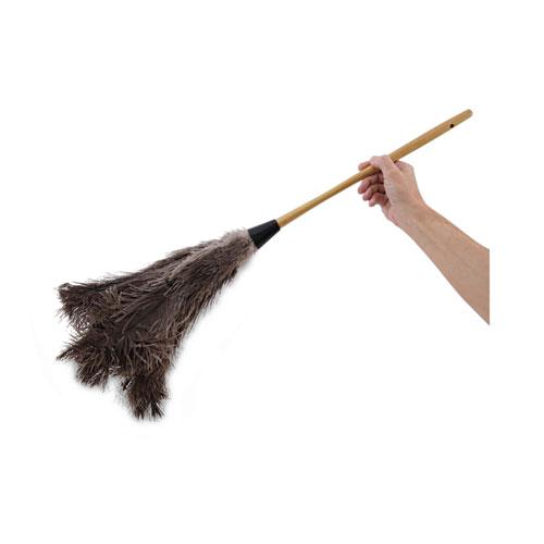 Professional Ostrich Feather Duster, 16" Handle. Picture 6