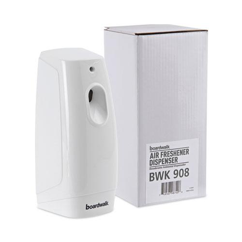 Classic Metered Air Freshener Dispenser, 4" x 3" x 9.5", White. Picture 9