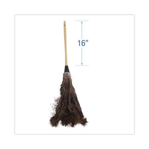Professional Ostrich Feather Duster, 16" Handle. Picture 2