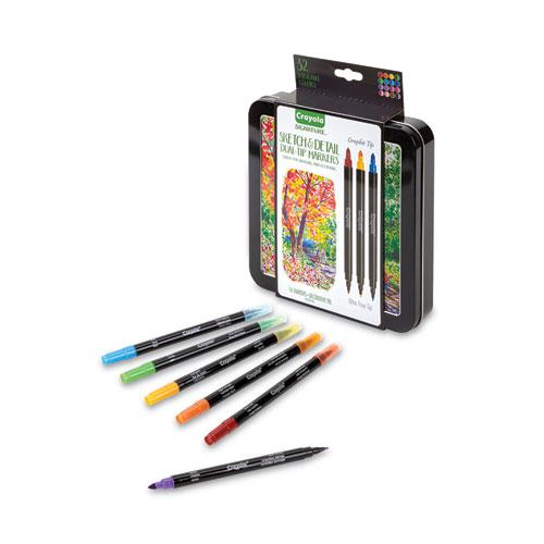 Sketch and Detail Dual Ended Markers, Extra-Fine/Fine Bullet Tips, Assorted Colors, 16/Set. Picture 4