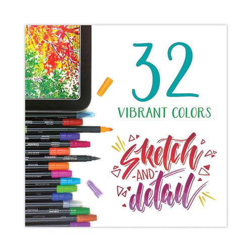 Sketch and Detail Dual Ended Markers, Extra-Fine/Fine Bullet Tips, Assorted Colors, 16/Set. Picture 6
