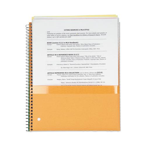Wirebound Notebook, 1-Subject, Medium/College Rule, Assorted Cover Colors, (100) 11 x 8.5 Sheets, 6/Pack. Picture 4