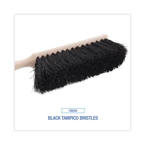 Counter Brush, Black Tampico Bristles, 4.5" Brush, 3.5" Tan Plastic Handle. Picture 4