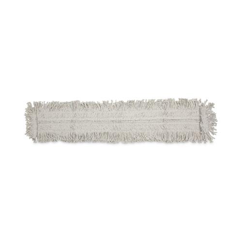 Mop Head, Dust, Disposable, Cotton/Synthetic Fibers, 48 x 5, White. Picture 1