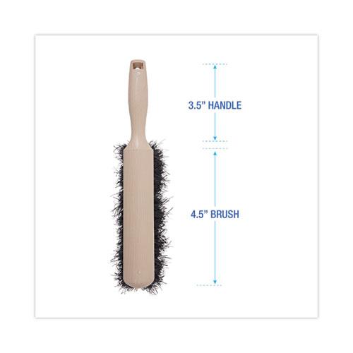 Counter Brush, Black Tampico Bristles, 4.5" Brush, 3.5" Tan Plastic Handle. Picture 2