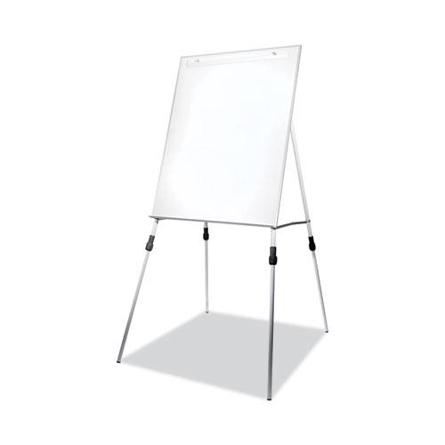 Adjustable Dry Erase Board, 27.5 x 32, White Surface, Silver Aluminum Frame. Picture 1