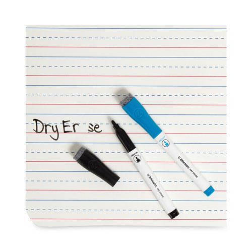 Double-Sided Dry Erase Lap Board, 12 x 9, White Surface, 24/Pack. Picture 2