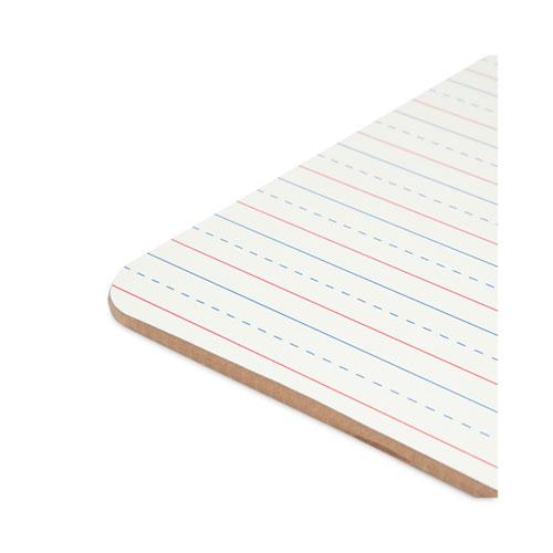 Double-Sided Dry Erase Lap Board, 12 x 9, White Surface, 24/Pack. Picture 4