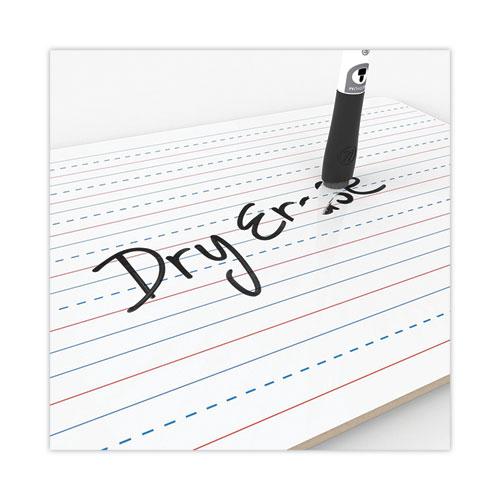 Double-Sided Dry Erase Lap Board, 12 x 9, White Surface, 24/Pack. Picture 5