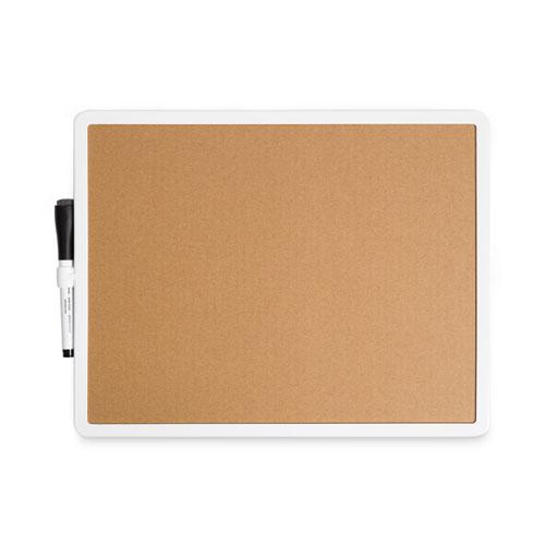 Magnetic Dry Erase Monthly Calendar, 14 x 11.66, White Surface, White Plastic Frame. Picture 2