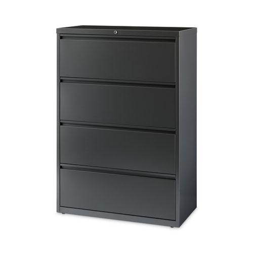 Lateral File Cabinet, 4 Letter/Legal/A4-Size File Drawers, Charcoal, 36 x 18.62 x 52.5. Picture 1