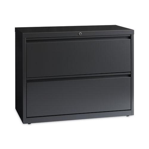 Lateral File Cabinet, 2 Letter/Legal/A4-Size File Drawers, Charcoal, 36 x 18.62 x 28. Picture 1