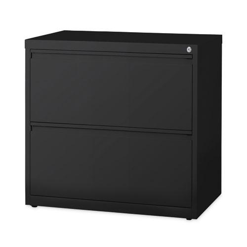 Lateral File Cabinet, 2 Letter/Legal/A4-Size File Drawers, Black, 30 x 18.62 x 28. Picture 1