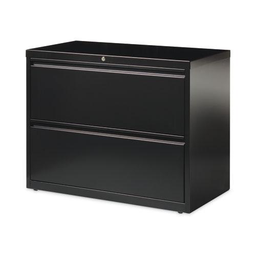 Lateral File Cabinet, 2 Letter/Legal/A4-Size File Drawers, Black, 36 x 18.62 x 28. Picture 2