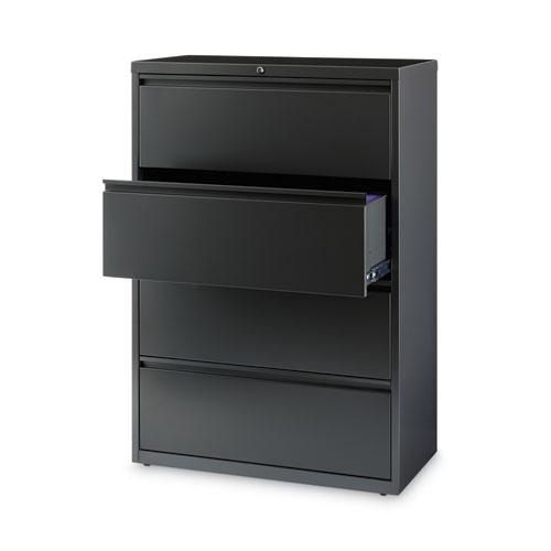 Lateral File Cabinet, 4 Letter/Legal/A4-Size File Drawers, Charcoal, 36 x 18.62 x 52.5. Picture 4