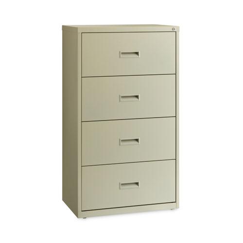 Lateral File Cabinet, 4 Letter/Legal/A4-Size File Drawers, Putty, 30 x 18.62 x 52.5. Picture 1