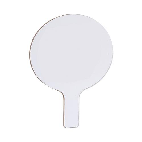 Dry Erase Paddle, 9 x 5, White Surface, 12/Pack. Picture 1