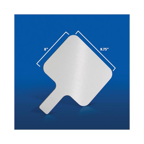Dry Erase Paddle, 9.75 x 8, White Surface, 12/Pack. Picture 3