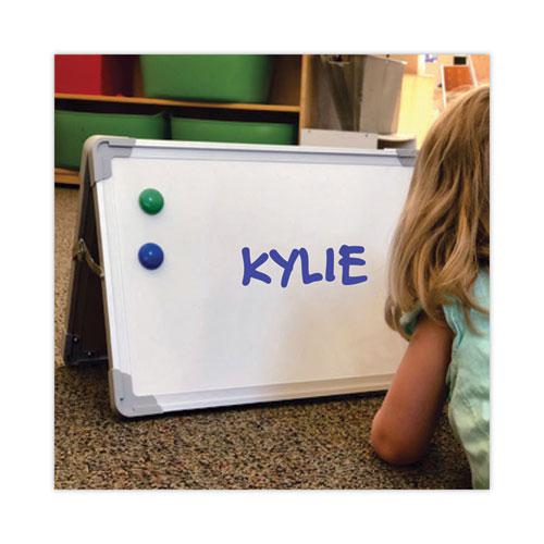 Dual-Sided Desktop Dry Erase Board, 18 x 12, White Surface, Silver Aluminum Frame. Picture 3