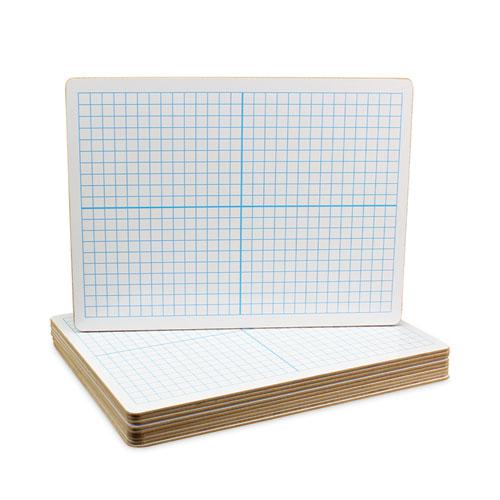 Graphing Two-Sided Dry Erase Board, 12 x 9, White Surface, 12/Pack. Picture 2