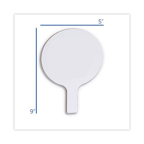 Dry Erase Paddle, 9 x 5, White Surface, 12/Pack. Picture 3
