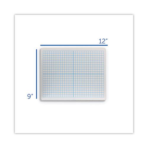 Graphing Two-Sided Dry Erase Board, 12 x 9, White Surface, 12/Pack. Picture 3
