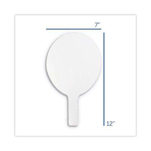 Dry Erase Paddle, 12 x 7, White Surface, 12/Pack. Picture 3