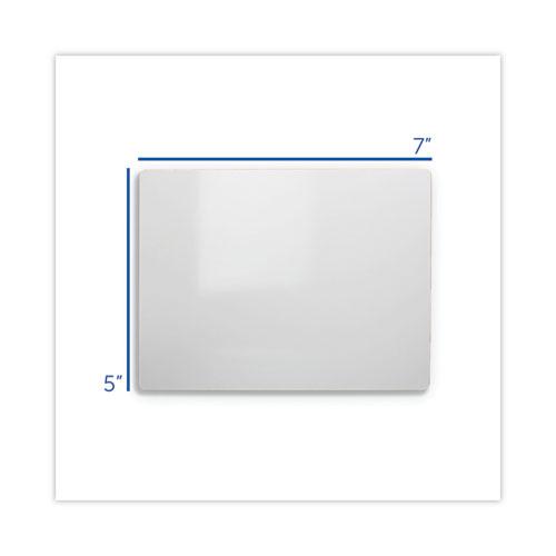 Two-Sided Dry Erase Board, 7 x 5, White Front/Back Surface, 24/Pack. Picture 5