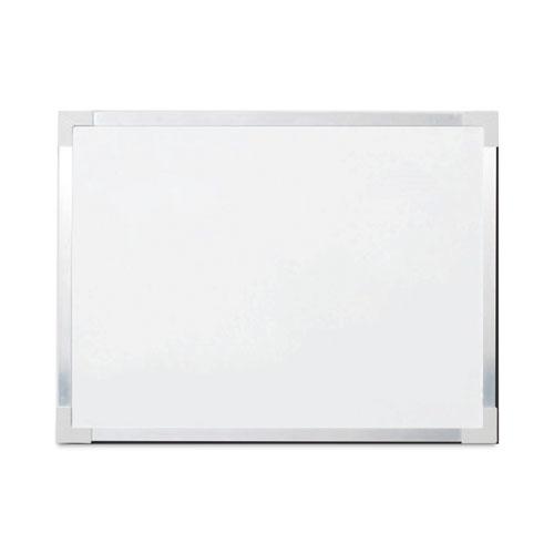 Framed Dry Erase Board, 48 x 36, White Surface, Silver Aluminum Frame. Picture 1