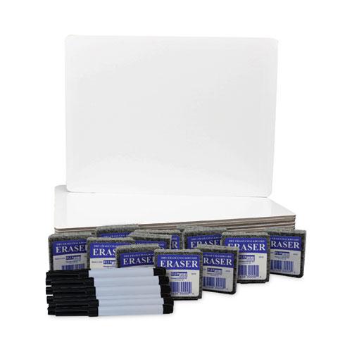 Magnetic Dry Erase Board Set, 12 x 9, White Surface, 12/Pack. Picture 2