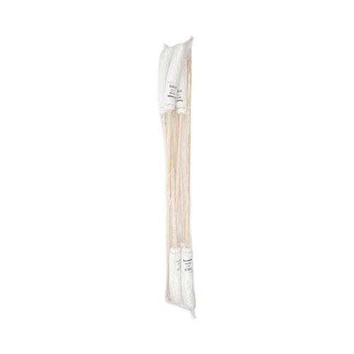Handle/Deck Mops, #16 White Rayon Head, 48" Natural Wood Handle. Picture 5