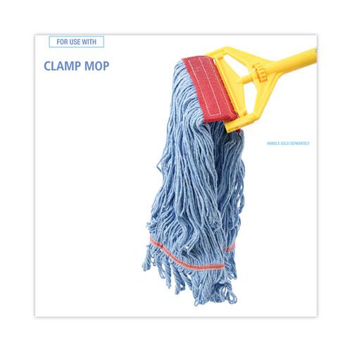 Pro Loop Web/Tailband Mop Head, Blue, Large, 12/Carton. Picture 3