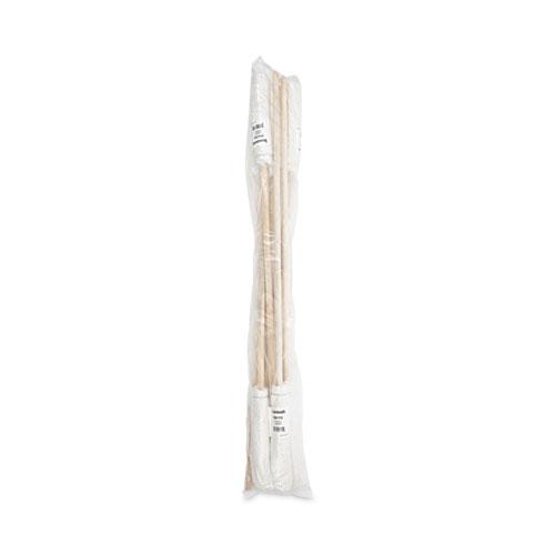 Handle/Deck Mops, #12 White Rayon Head, 48" Natural Wood Handle, 6/Pack. Picture 5