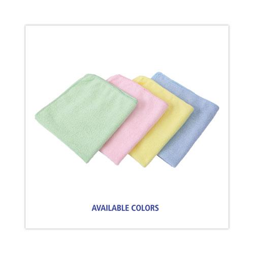 Lightweight Microfiber Cleaning Cloths, 16 x 16, Pink, 24/Pack. Picture 7